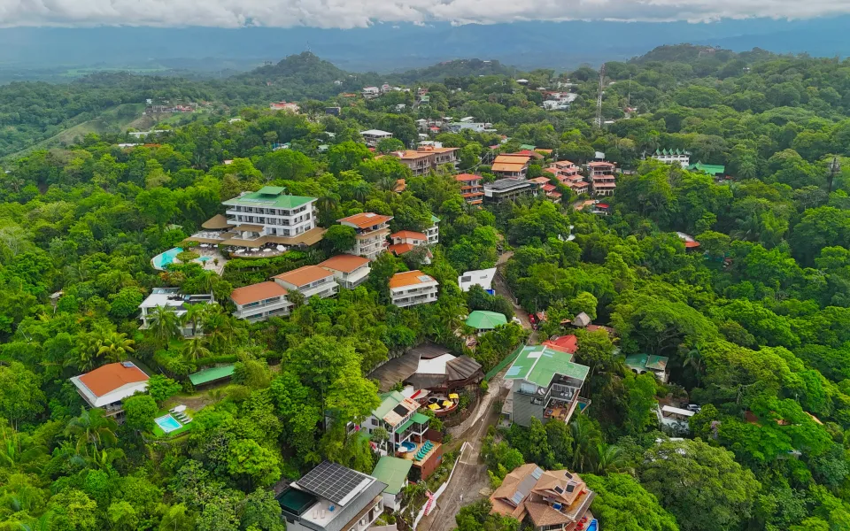Giel tijdens zijn stage in costa rica