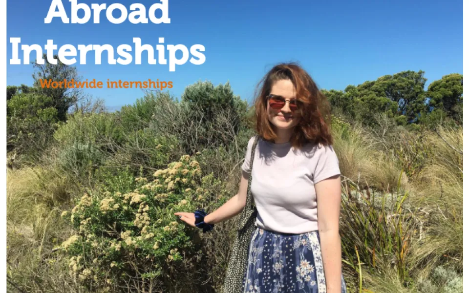 Imme tijdens haar stage in Melbourne