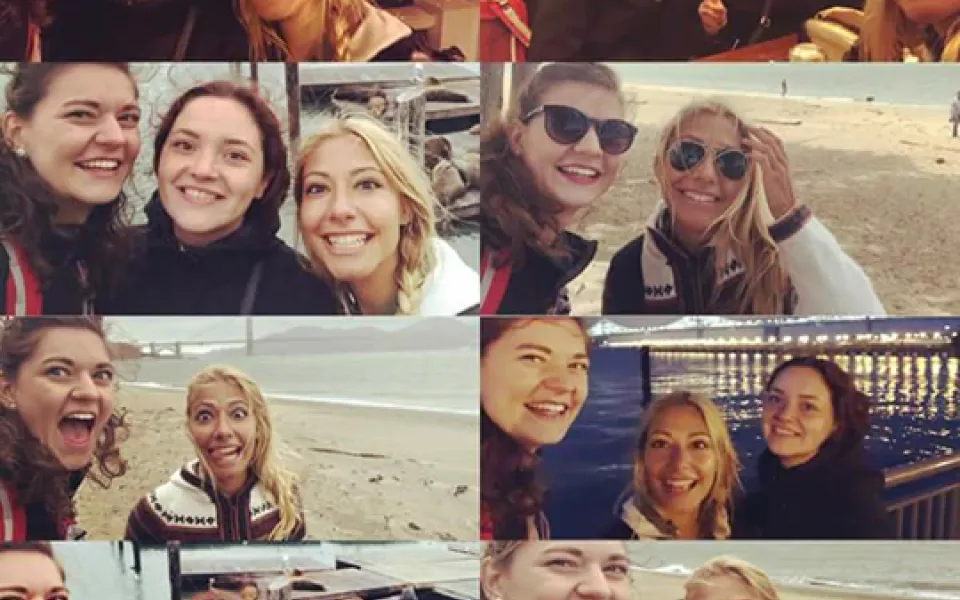 Katharina tijdens haar stage in San Francisco!