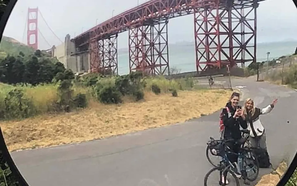 Katharina tijdens haar stage in San Francisco!