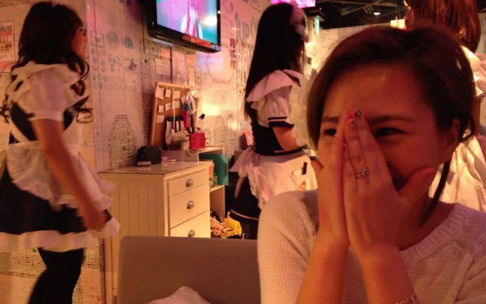 Linda tijdens haar stage in Tokyo, Japan 2