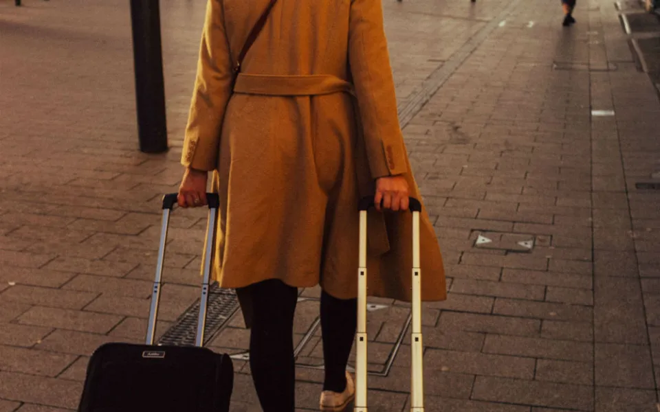 Meg tijdens haar stage in Leicester