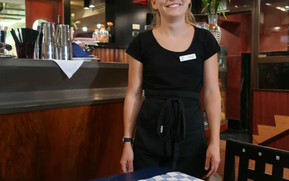 Petra tijdens haar stage in Venetië, Italië 2