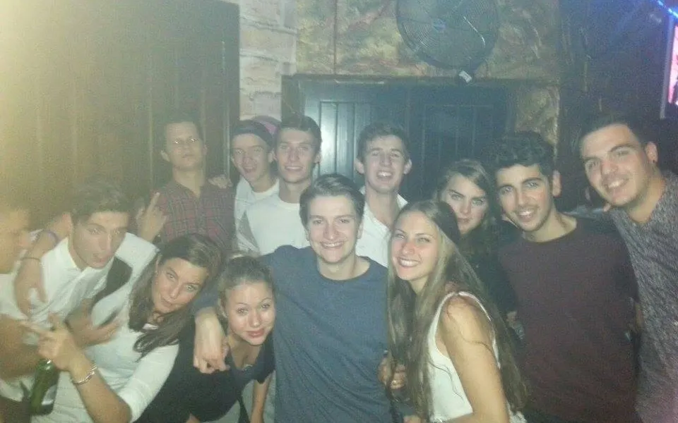 Sjoerd tijdens zijn stage op Malta