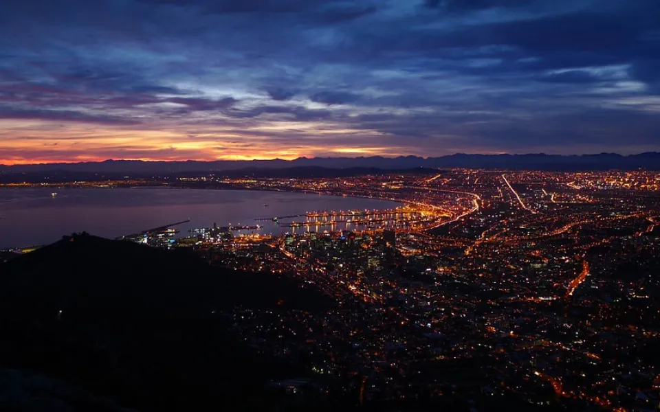 Mandy tijdens haar stage in Zuid-Afrika