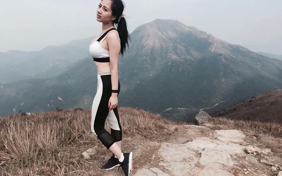 Linda tijdens haar stage in Hong Kong