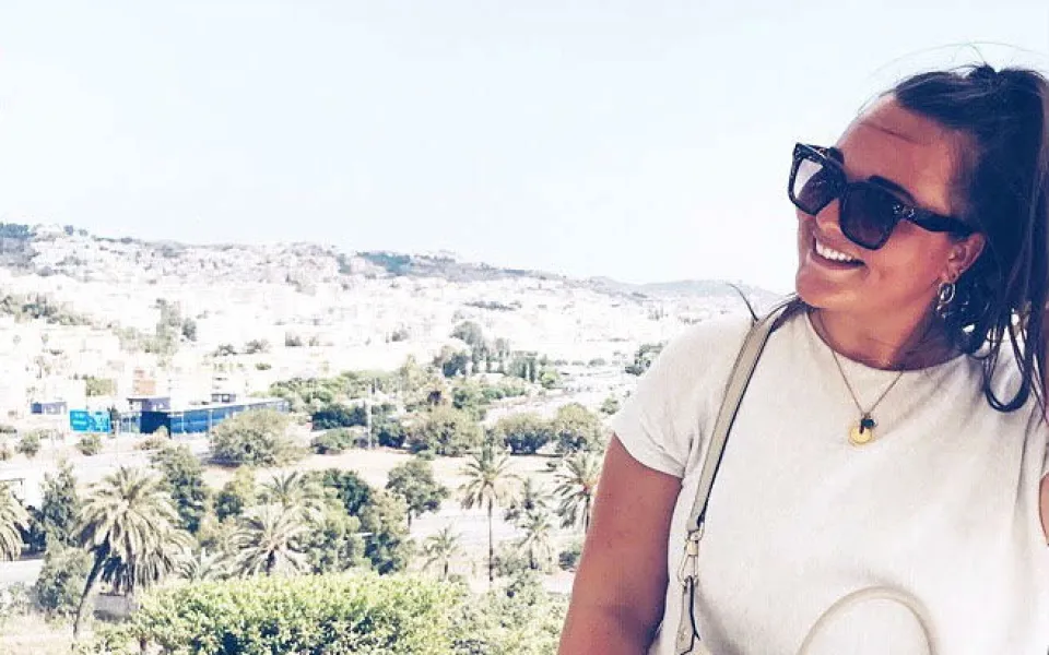 Nina tijdens haar stage in Málaga