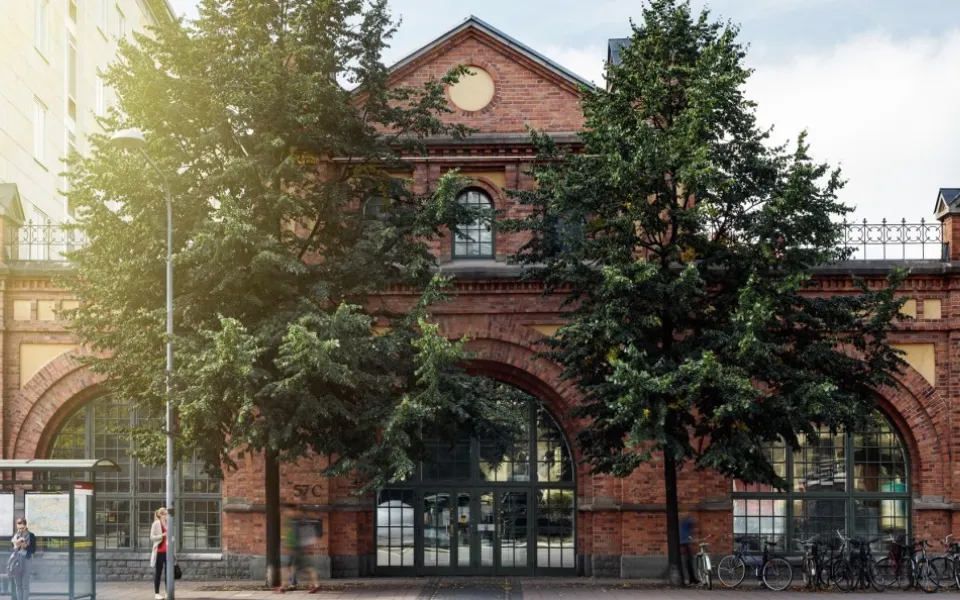 Sophie tijdens haar stage in Stockholm
