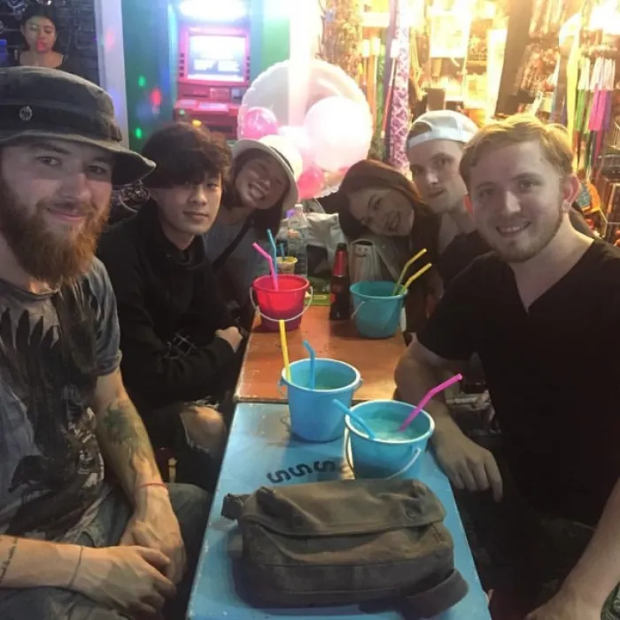 Ashwin tijdens zijn stage in Bangkok