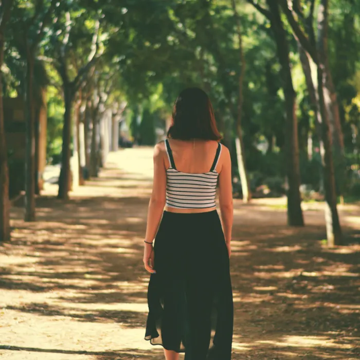 Elke tijdens haar stage in Spanje
