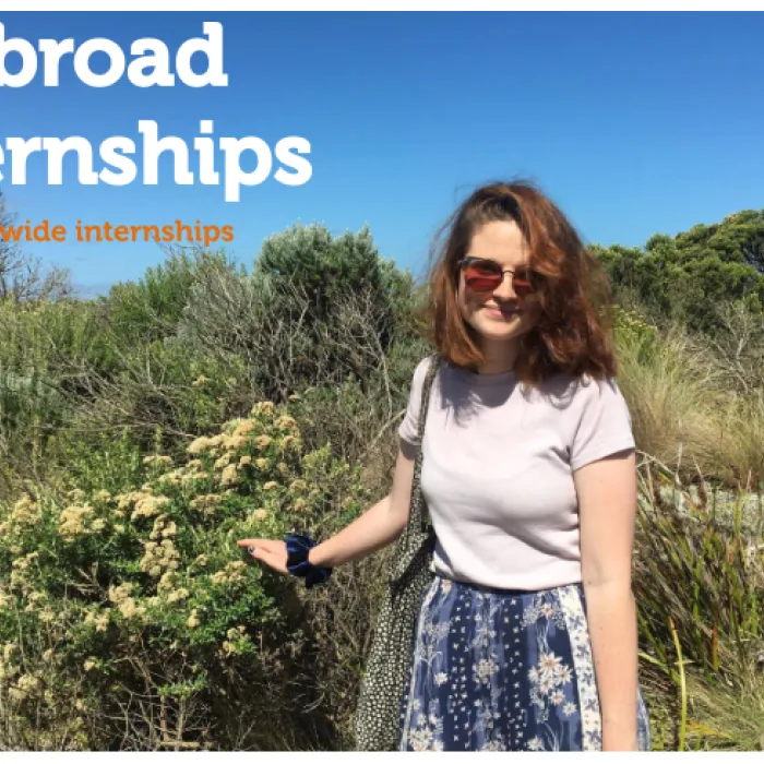 Imme tijdens haar stage in Melbourne