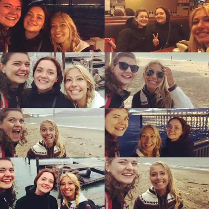 Katharina tijdens haar stage in San Francisco!