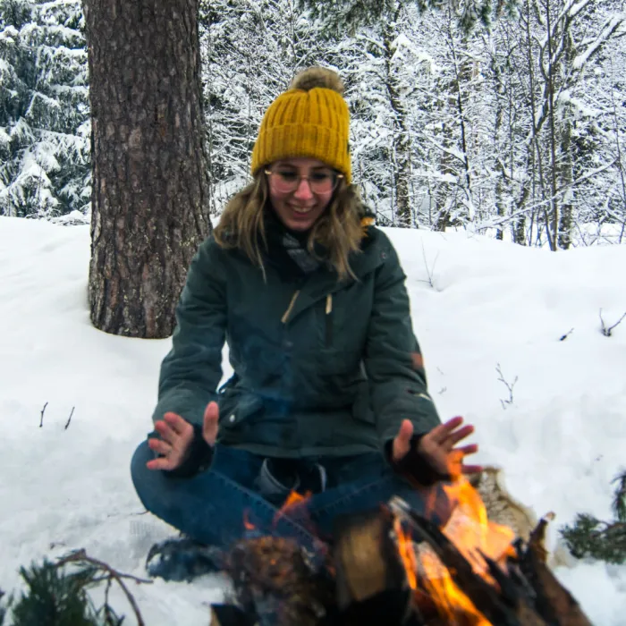 Dayenne tijdens haar stage in Trondheim, Noorwegen!