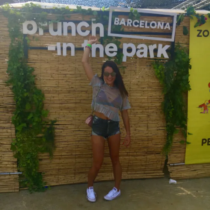 Fleurance tijdens haar stage in Barcelona