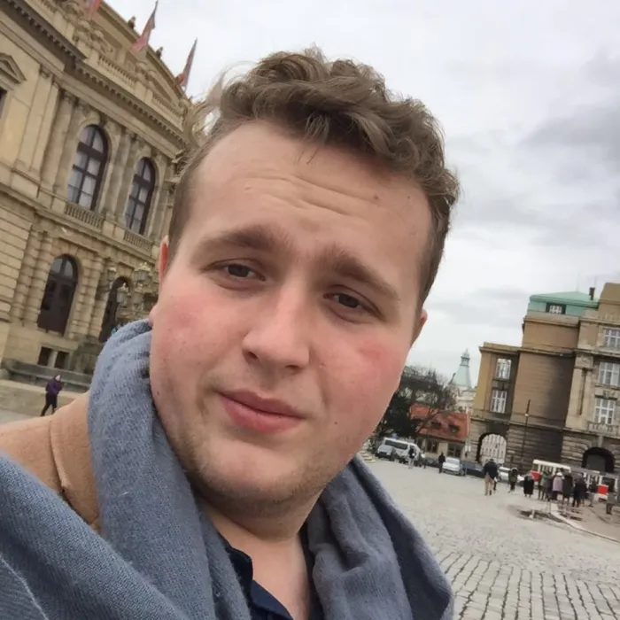 Jordy tijdens zijn stage in Berlijn